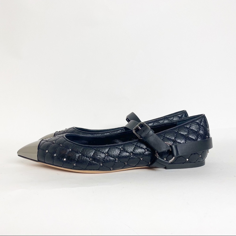 Valentino Rockstud ballet flats size 40 EUC - Picture 2 of 6